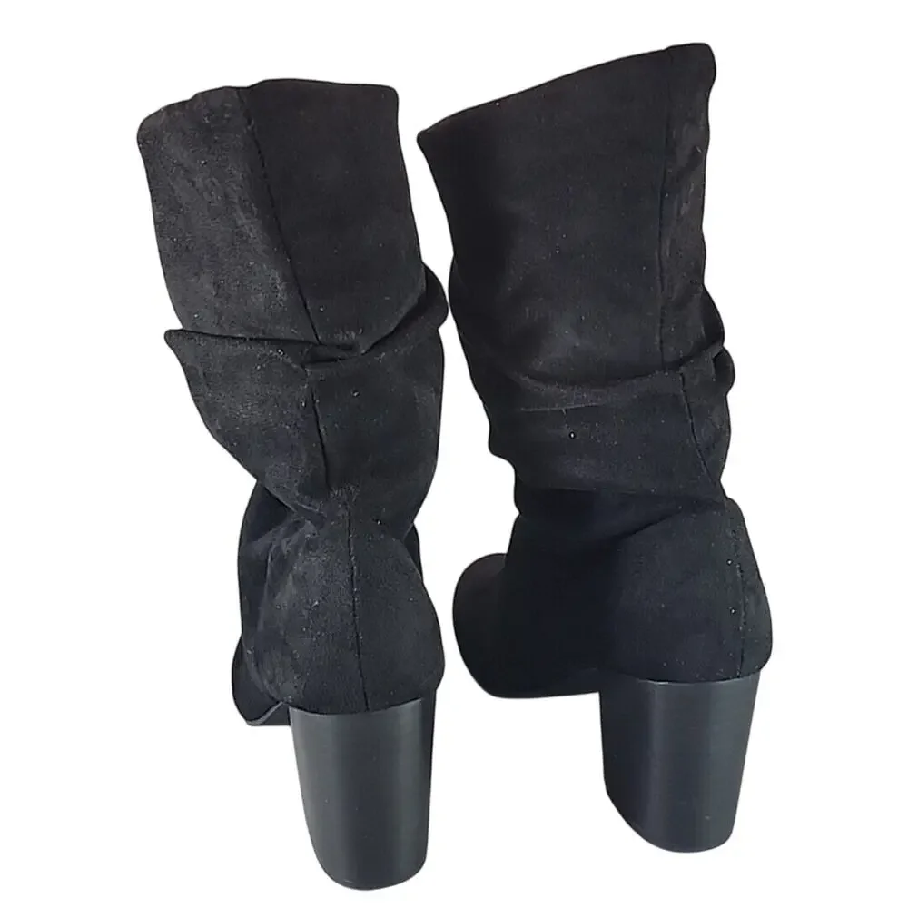 Mia Steffani Pull-On Suede Bootie - Black Nova - 3